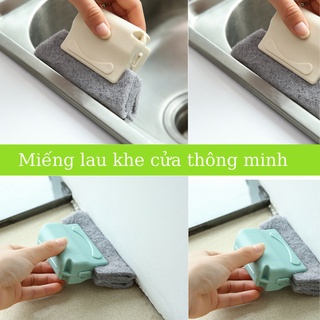 Dụng cụ làm sạch khe cửa, miếng lau cửa sổ, Lau khe rãnh nhỏ, quét khe cửa sổ thông minh