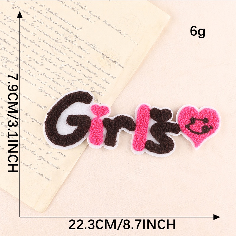 Miếng Dán Thêu Chữ Tiếng Anh Trang Trí Sổ Tay DIY