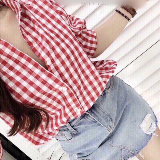 Áo sơ mi caro nữ