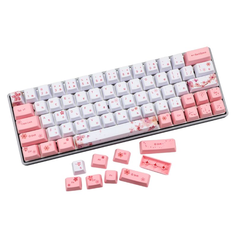 Nút Bàn Phím Cơ Họa Tiết Hoa Anh Đào PBT Cho Bàn Phím Cơ