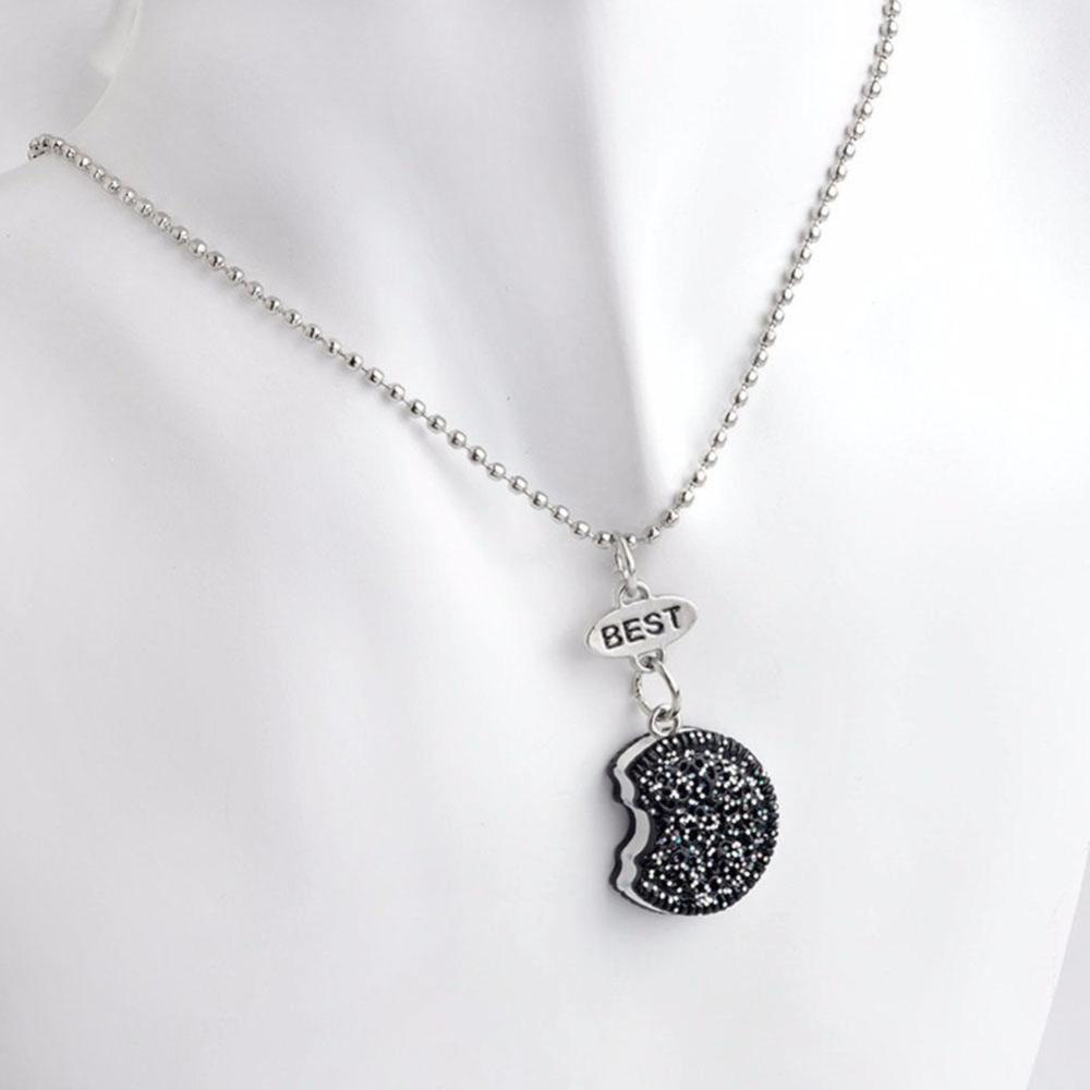 Bộ 2 Vòng cổ Tình Bạn Mặt Bánh Quy Và Cà Phê Mini S6Z7