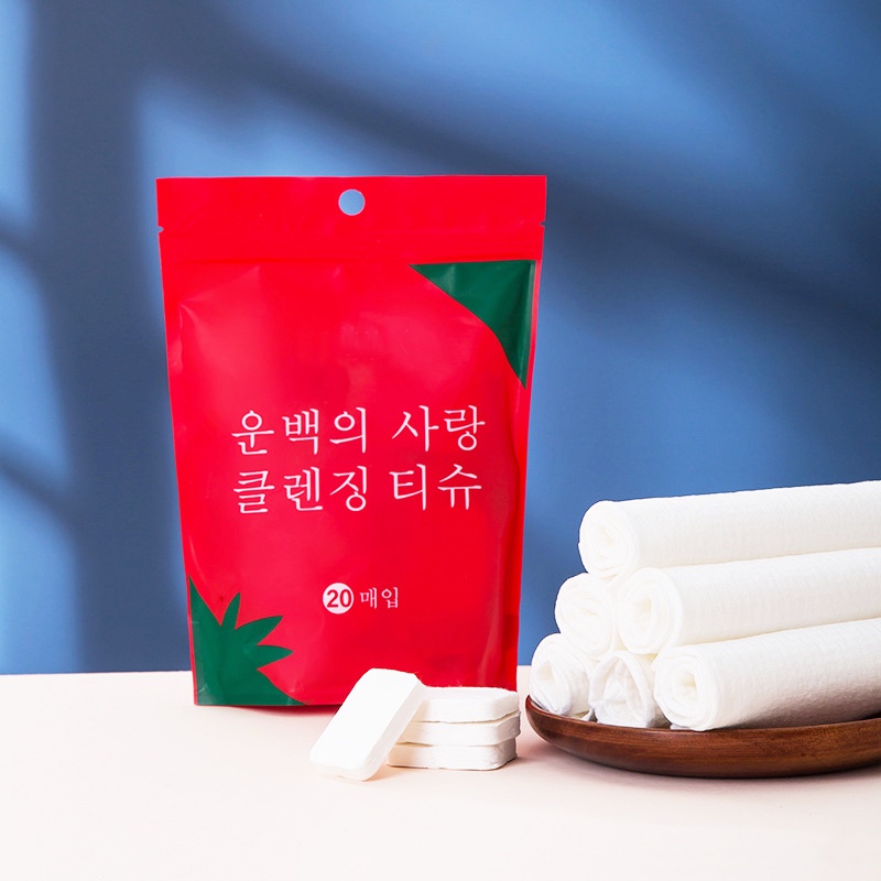 (Hàng Mới Về) Set 1 / 20 Khăn Nén Dùng Một Lần Bằng Cotton Dày Dặn Cỡ Lớn Tiện Dụng Cho Du Lịch / Cắm Trại