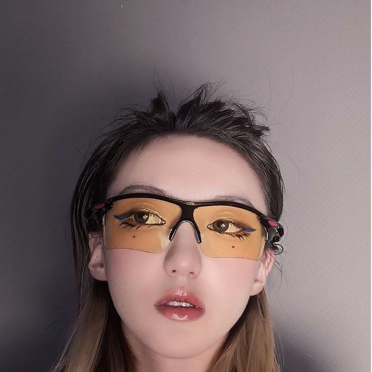 Kính Mát Y2k Đa Năng Phong Cách Punk Đường Phố Cá Tính Cho Nam Và Nữ