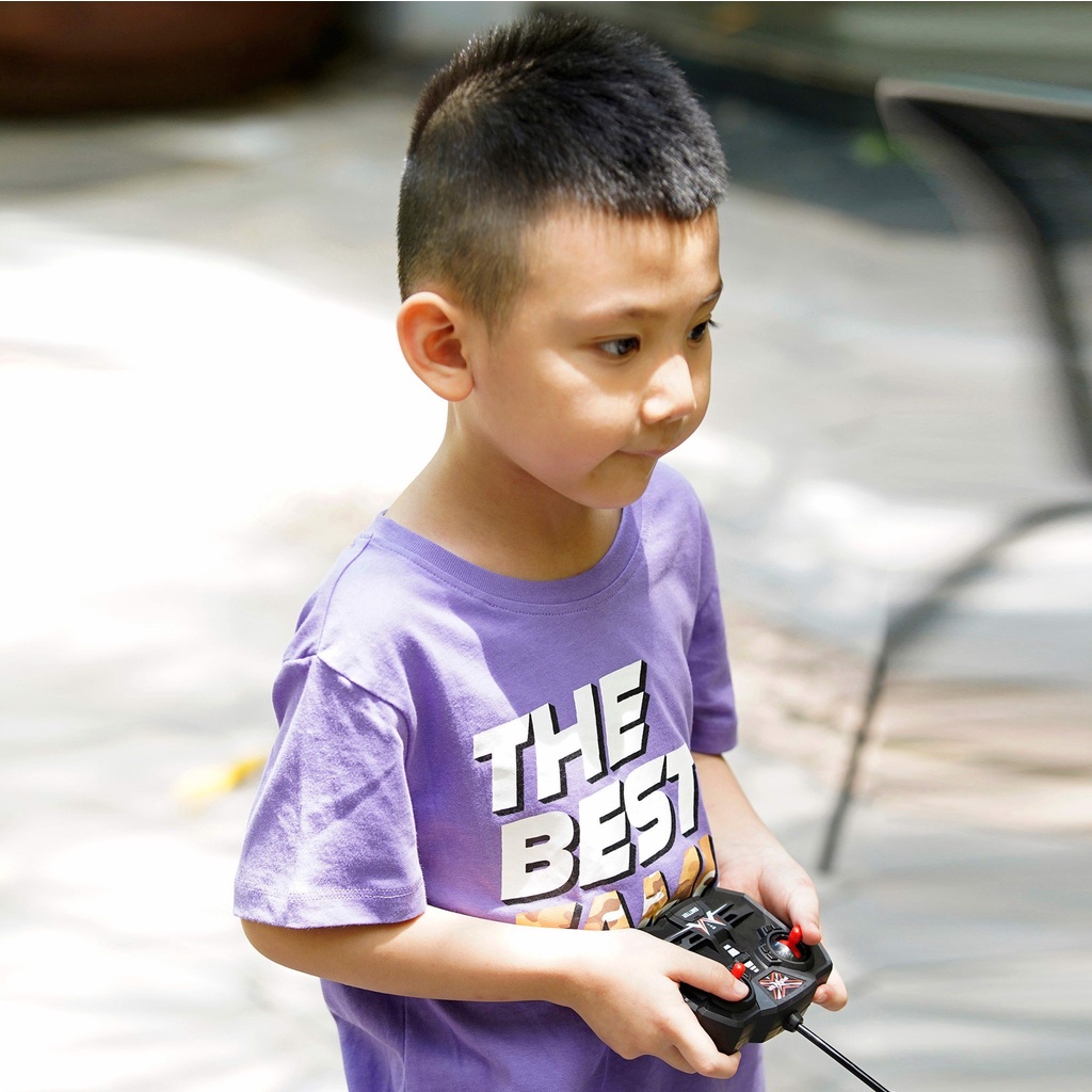 ÁO PHÔNG TRẺ EM GIA ĐÌNH ĐI BIỂN IN CHỮ