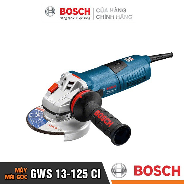 [CHÍNH HÃNG] Máy Mài Góc Bosch GWS 13-125 CI (125MM-1300W) - Công Nghệ Giảm Rung, Giá Đại Lý Cấp 1, Bảo Hành Toàn Quốc