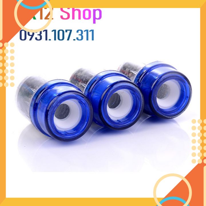 Đầu lọc nước than hoạt tính. Đầu lọc nước tại vòi công dụng loại bỏ các độc tố, khử mùi nước.