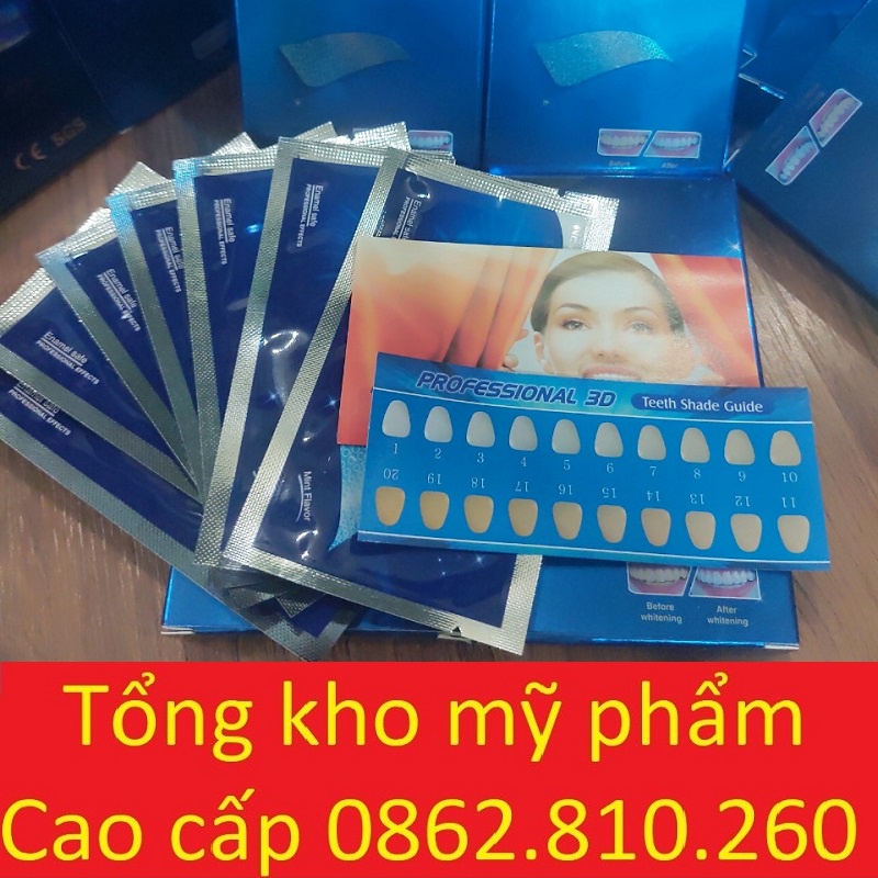 Miếng dán trắng răng tiện lợi 3D 5D White Teeth Whitening Strips P0313