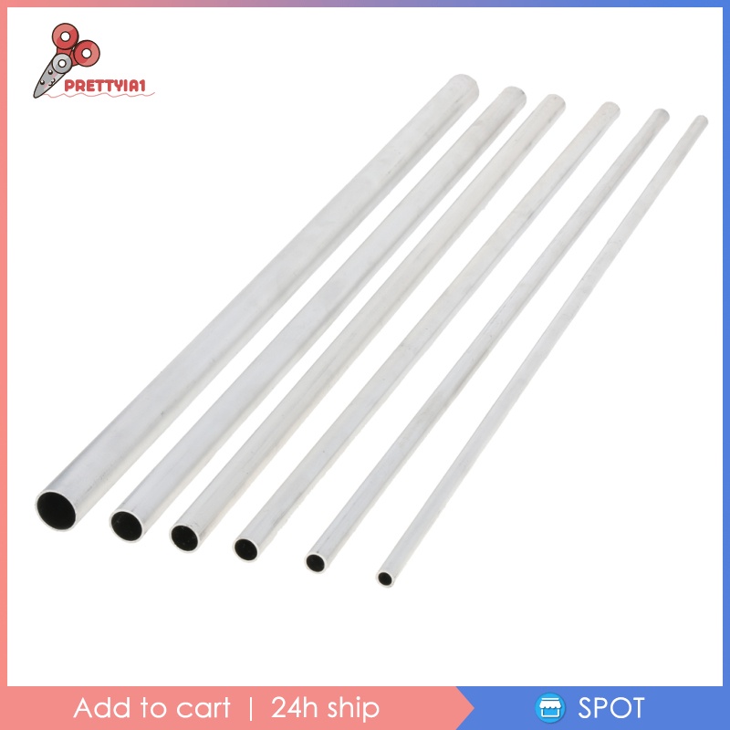 Trục Ống Tròn Bằng Hợp Kim Nhôm Prettyia1 1 / 2 Meter x 6063 OD. 8-20mm