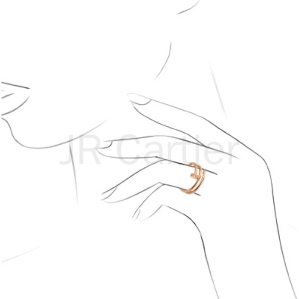 Bộ Nhẫn Vàng Hồng 18k 2022 Với 14 Viên Kim Cương Sáng Tạo 0.08 Carats