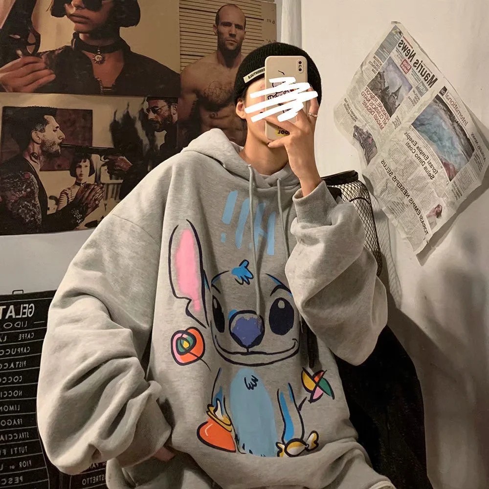 Áo hoodie dáng rộng in họa tiết cỡ M-2XL cao cấp thời trang cho nam | BigBuy360 - bigbuy360.vn