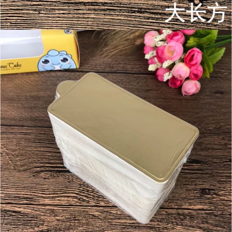 ĐẾ LÓT GIẤY - KHAY CHỮ NHẬT  VÀNG  KÍCH THƯỚC 5.5 x 10.5  CM