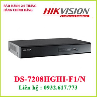 Đầu ghi hình HD-TVI 8 kênh TURBO 3.0 HIKVISION DS-7208HGHI-F1/N(S)