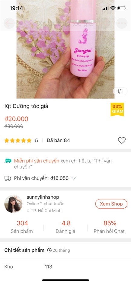 Xịt Dưỡng tóc giả [HÌNH THẬT TỰ CHỤP]