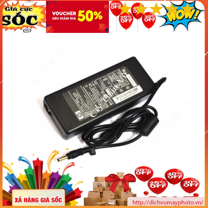 Sạc pin cho laptop Hp 19V - 4.62A chân đạn nhỏ hàng chất lượng bền có bảo hành kholinhkien