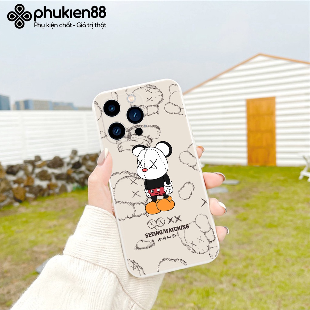 Ốp lưng ip Medicom Brick cạnh vuông 6/6plus/6s/6splus/7/7plus/8/8plus/x/xr/xs/11/12/13/pro/max/plus/promax
