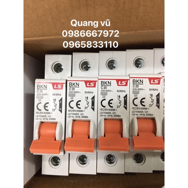 Aptomat LS chính hãng hàn quốc loại cài 1 cực 50a-63a