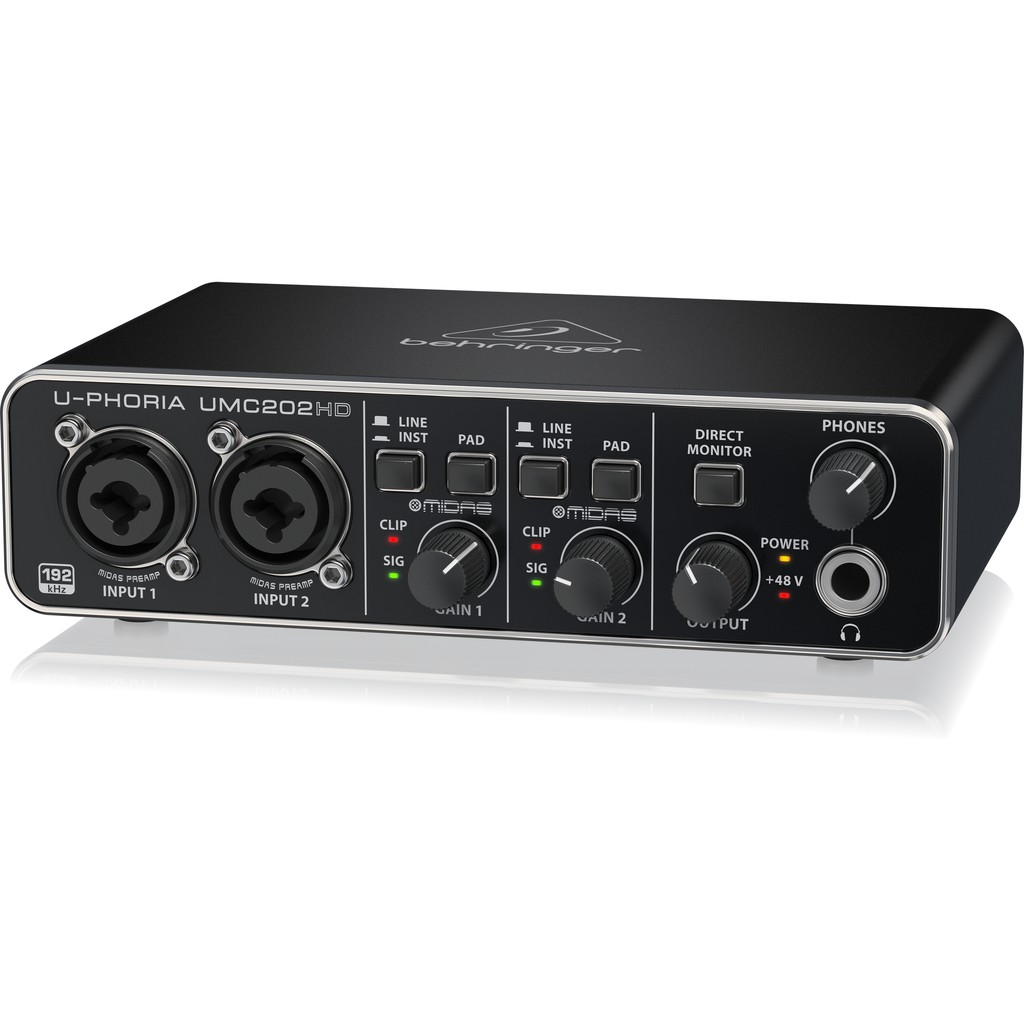 Sound card thu âm Behringer U-PHORIA UMC202HD