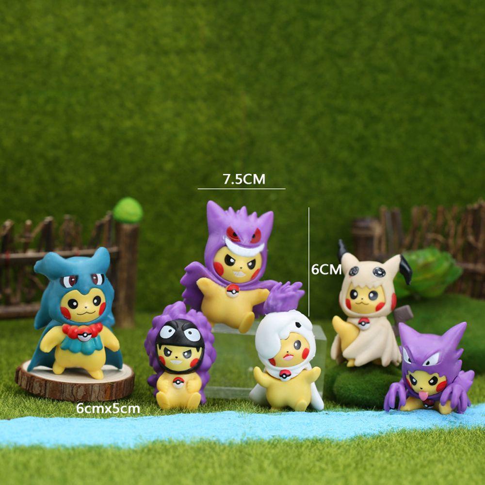 Mô Hình Pikachu Cosplay Cỡ 4-8CM