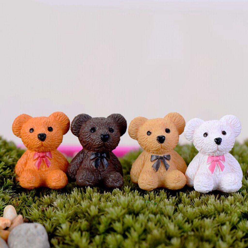 NICKOLAS Đồ trang trí Gấu Bằng Nhựa Resin Mini Trang Trí Bàn Làm Việc
