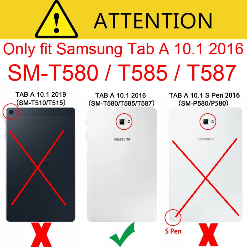 Vỏ bảo vệ Mềm case For Samsung Galaxy Tab A A6 10.1 inch 2016 Ốp lưng SM-T580 SM-T585 T585C Vỏ chống rơi | BigBuy360 - bigbuy360.vn