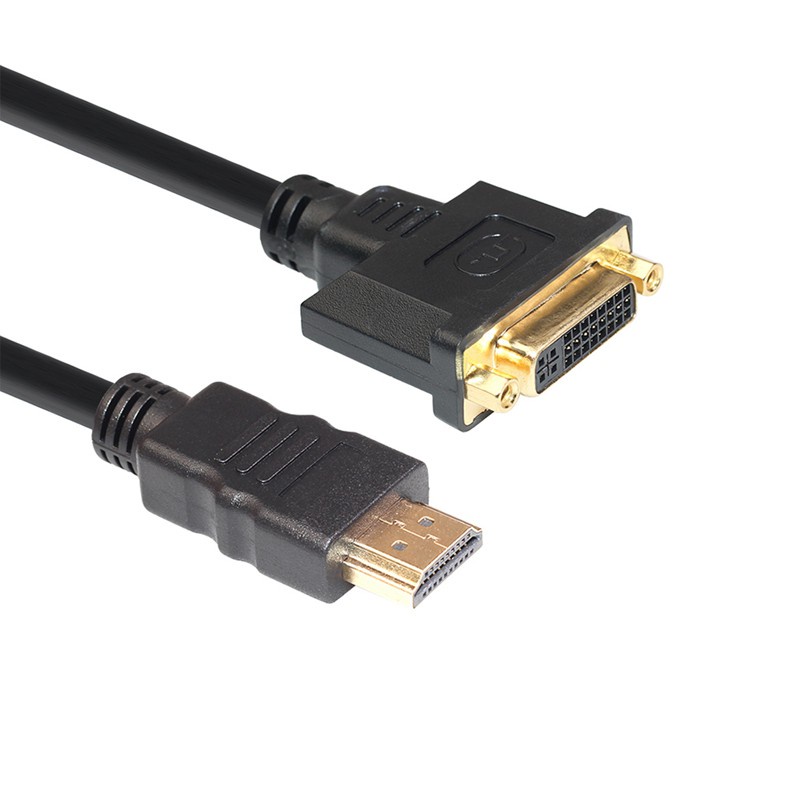 Top Quality 1FT 0.3M HDMI to DVI DVI-D 24+5 Adapter Gold Plated Male to Female Cable for HDTV 1080P HD Converter Adapter