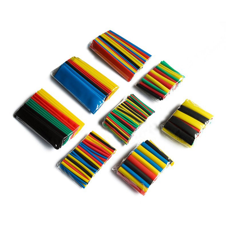 328 ống thu nhiệt bọc các đường dây điện, 5 màu, 8 kích cỡ