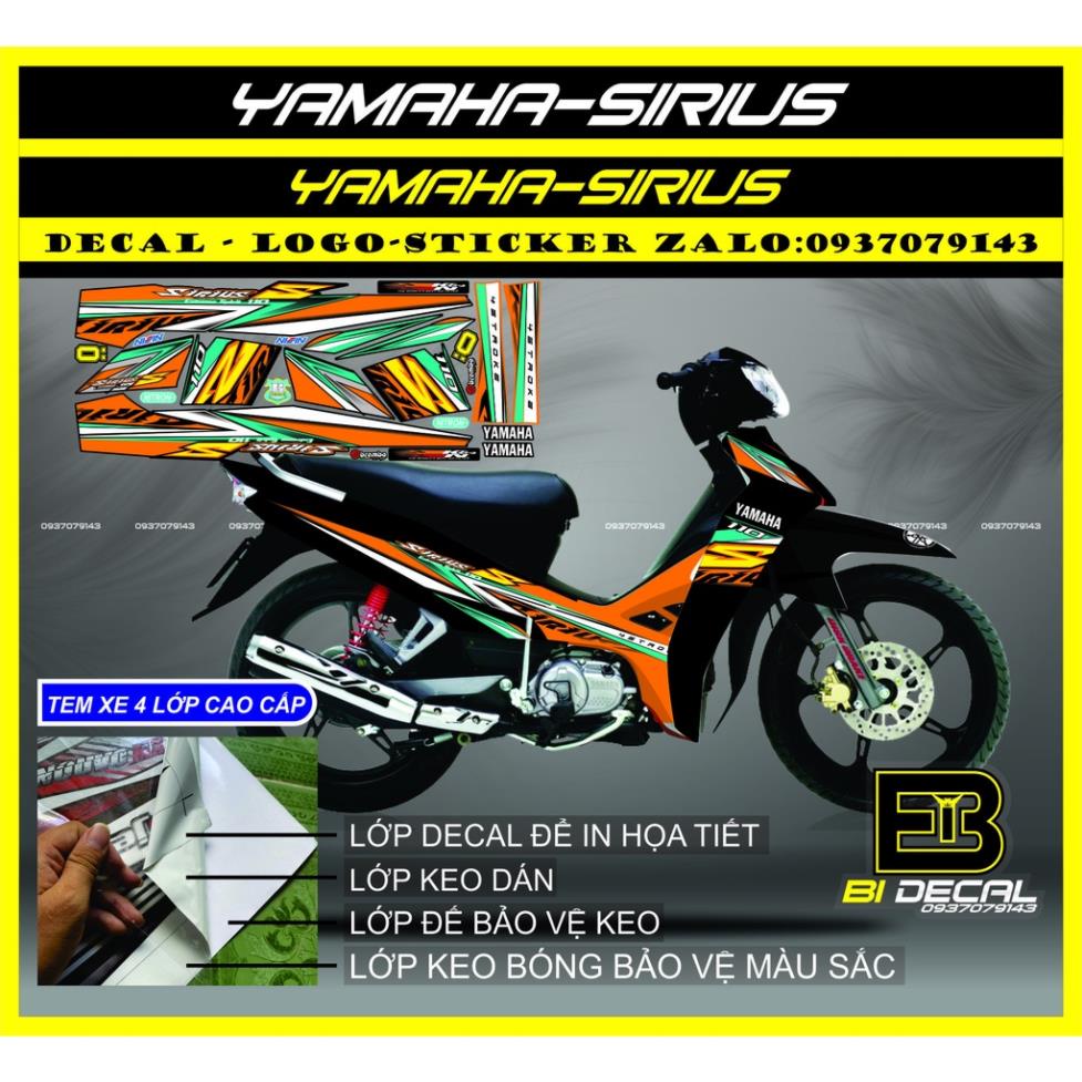 ( Quí khách vui lòng mang ra tiệm cho thợ dán ) Tem Sirius 011