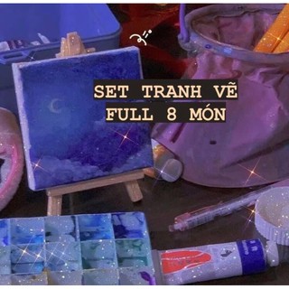 Bộ vẽ tranh 9 món đầy đủ dụng cụ