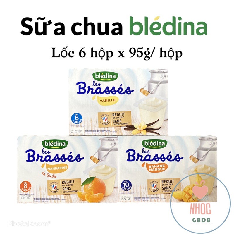 Sữa chua nguội Bledina cho bé 6m+ - Pháp (không cần bảo quản lạnh)