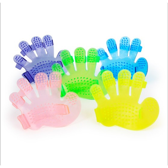 găng tay tắm cho chó mèo