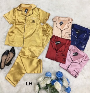 Lụa phi áo cộc quần dài