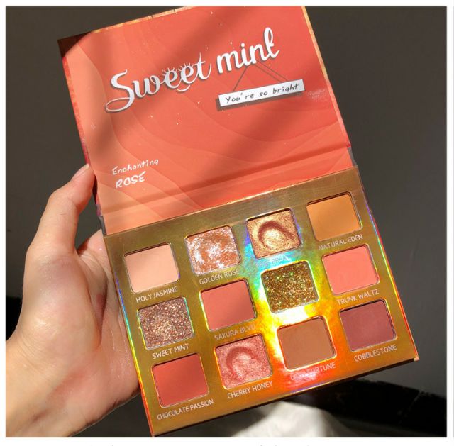 ( MẪU MỚI ) PHẤN MẮT 12 Ô SWEET MINT