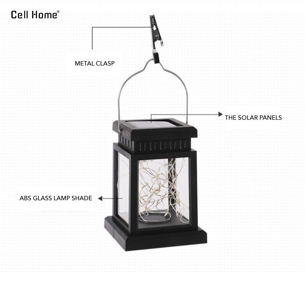 Đèn treo ngoài trời trang trí sử dụng năng lượng mặt trời