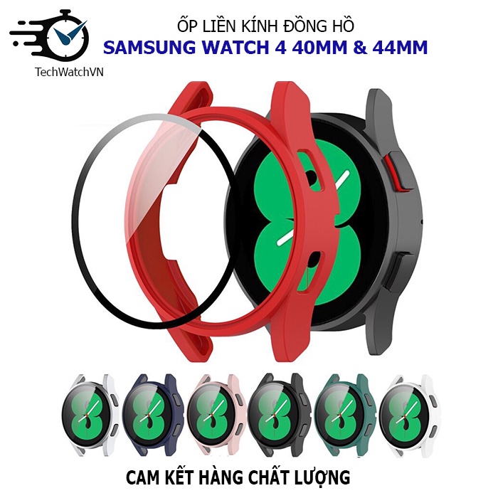 Ốp kèm kính đồng hồ Samsung Galaxy Watch 4 40mm &amp; 44mm
