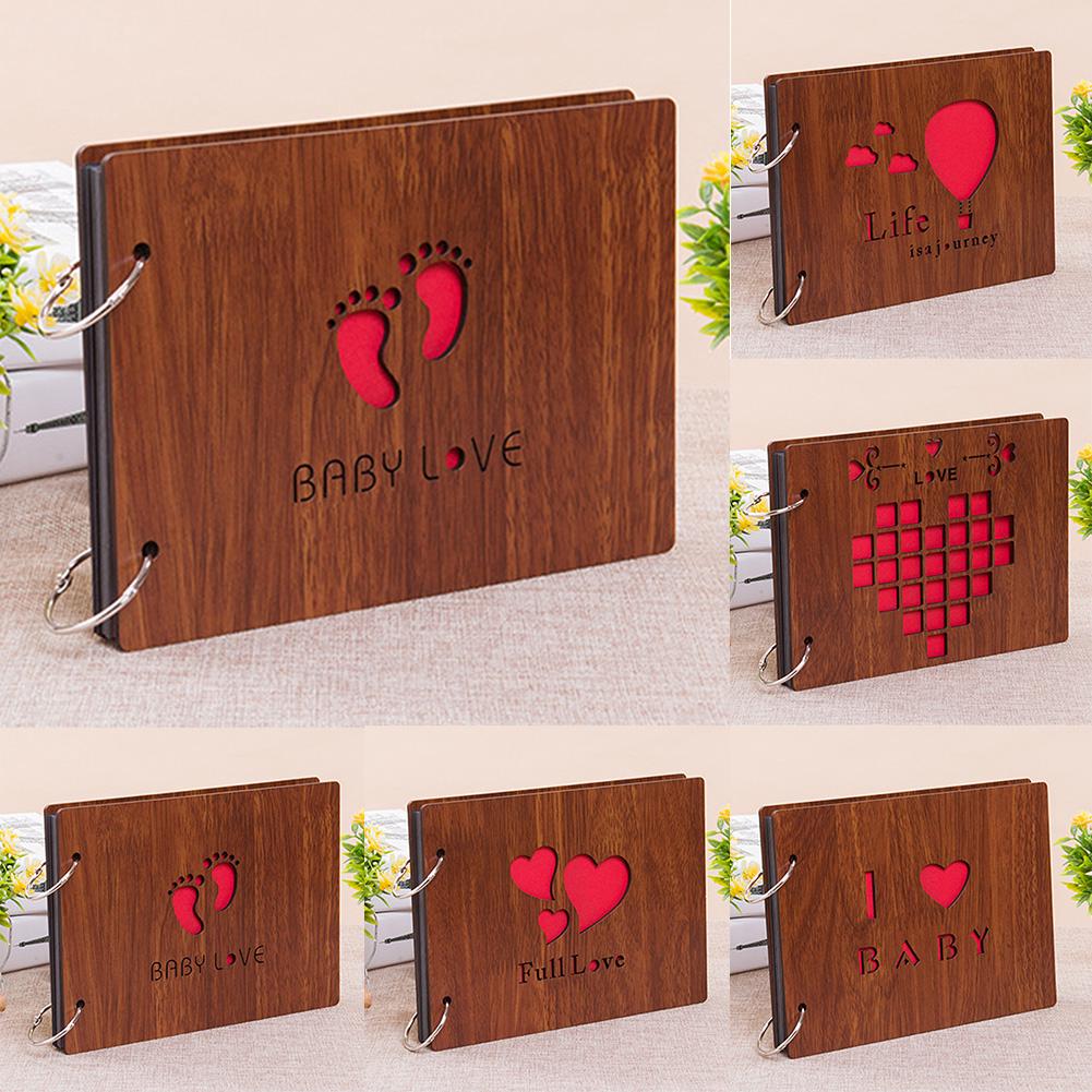 Album Ảnh Bằng Gỗ Kích Thước 8 Inch Có Thể Tháo Gỡ Diy