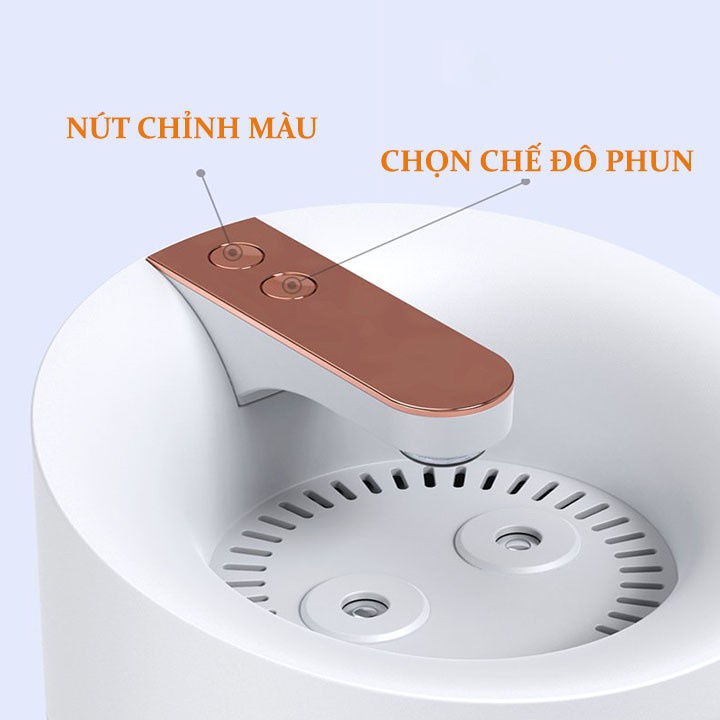 Máy phun sương tạo ẩm xông tinh dầu X12, dung tích 3L, tạo độ ẩm phòng điều hòa giao màu ngẫu nhiên