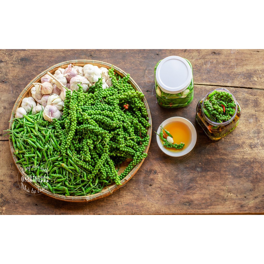 [ Đặc Sản Tây Nguyên ] Tiêu Xanh Ớt xiêm rừng Tỏi Ngâm Mắm Nhĩ Loại Ngon 1kg | BigBuy360 - bigbuy360.vn