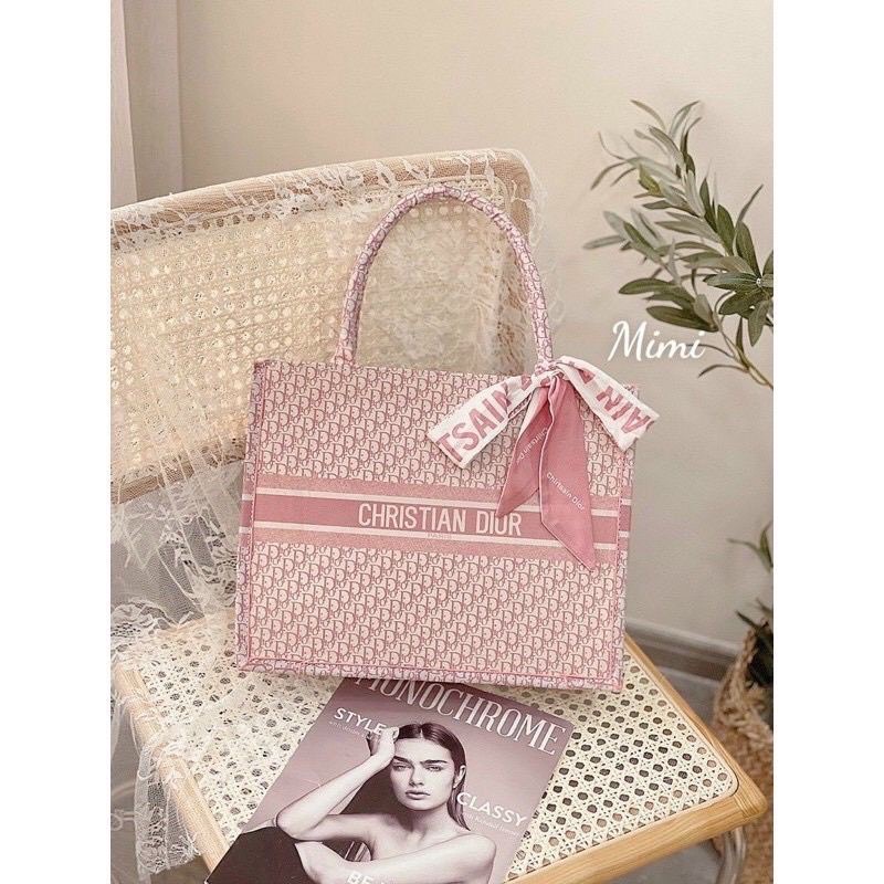 Túi Xách Nữ Công Sở- Giỏ xách  họa tiết thổ Cẩm-Dior-Kèm khăn ❣ ❣Để được laptop -size 36 -  - ❣Có ảnh thật