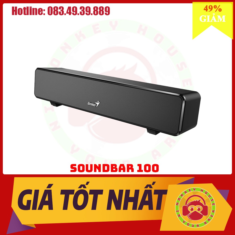 [Giảm 2% nhập "TAPHCLMC6] LOA GENIUS SOUNDBAR 100 USB - HÀNG CHÍNH HÃNG