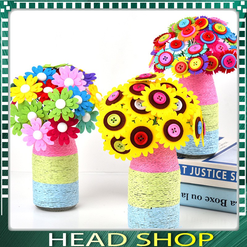 Bộ làm hoa handmade, làm hoa thủ công mỹ nghệ phát huy sự khéo léo sáng tạo HEADSHOP