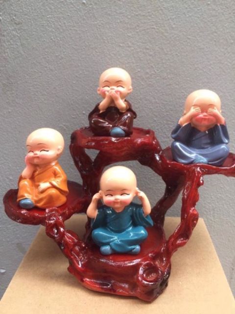 Bộ Tượng 4 Không, Tâm Tĩnh Bình An Hạnh Phúc | BigBuy360 - bigbuy360.vn