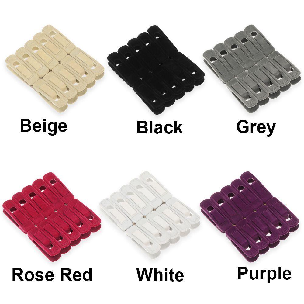 Set 10 Móc Treo Đồ Bằng Nhung Chống Trượt Tiện Dụng Cho Gia Đình