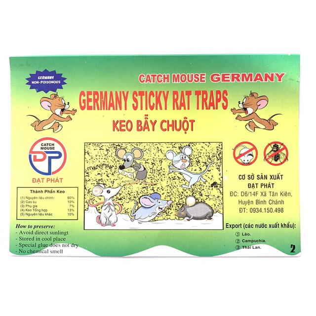 Keo Dính Chuột Cao Cấp Germany Sticky Rat Traps