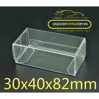Hộp nhựa PVC bảo vệ, đựng xe mô hình MiniGT tỷ lệ 1:64 kích thước 30x40x82mm