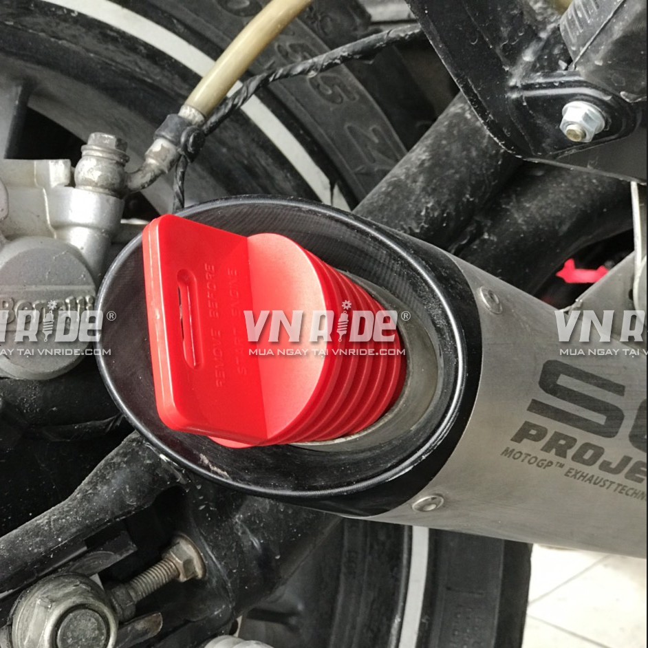 Bịt chống nước cho lon pô độ (họng từ 33mm đến 62mm)