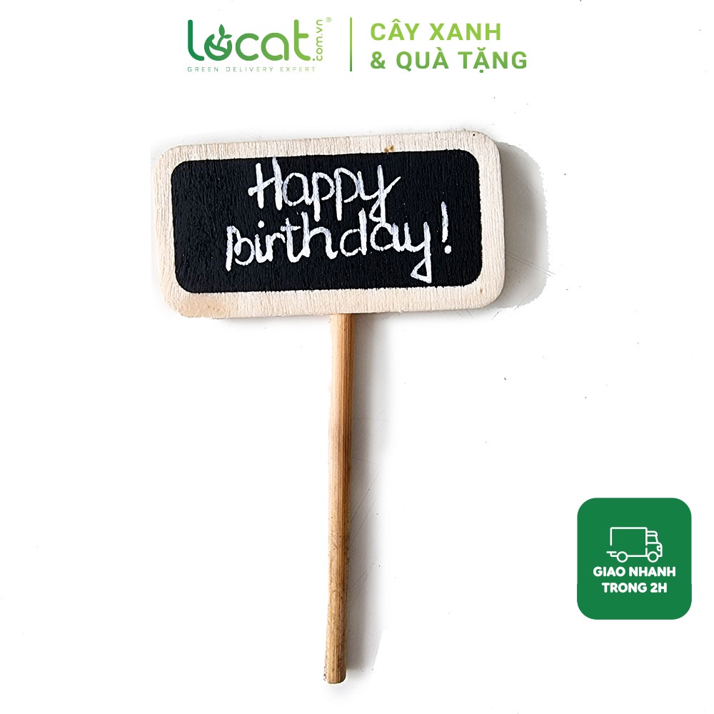 Bảng đen mini trang trí chậu cây, bảng đen lời chúc viết sẵn dễ thương