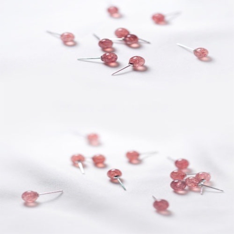 Bông tai nữ bạc dâu tây nhẹ nhàng - THJ SLIVER