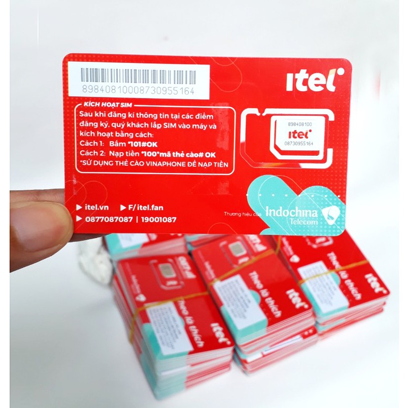 Sim 4G ITEL dùng hạ tầng sóng ViNa Phone