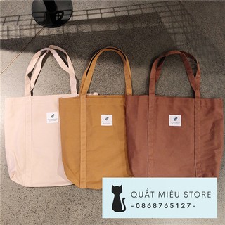 (Freeship từ 50k) (LOẠI 1) TÚI TOTE LỚN TRƠN BASIC