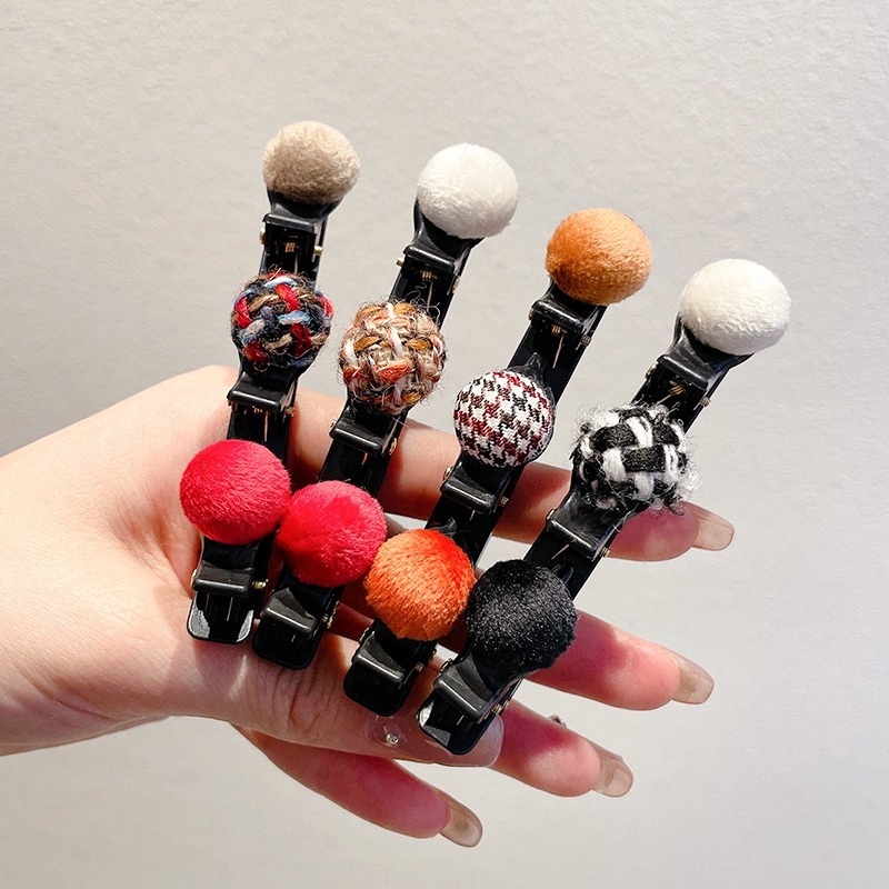 Kẹp Tóc Đính Bóng Tròn Thời Trang Hàn Quốc